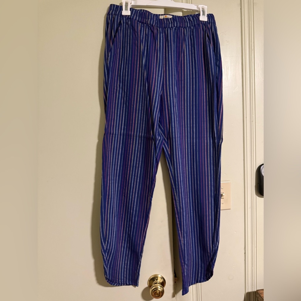 Marine Layer multi colored pinstripe trouser size medium - never worn